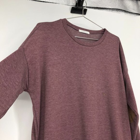 CHERISH Oversized, Tunic Pullover Sweater with Elbow Patches & Pockets S - Picture 7 of 16